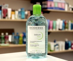Nước tẩy trang Bioderma Pháp dành cho da dầu, mụn 500 ml (xanh)