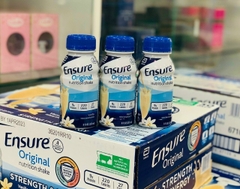 Sữa nước Ensure Mỹ, thùng 24 chai 237ml, hương Vani
