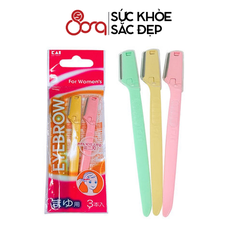Dao cạo lông mày Daiso Nhật Bản set 3 cái
