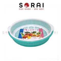Bộ rổ kèm khay Nakaya tròn 1.8l