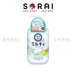 Sữa tắm Milky Body Soap Nhật Bản 550ml Hương chanh