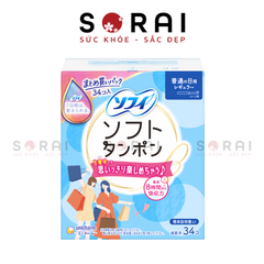 Tampon Unicharm Charm Soft Nhật Bản hộp 34 chiếc