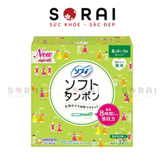 Tampon Unicharm Charm Soft Nhật Bản hộp 32 chiếc