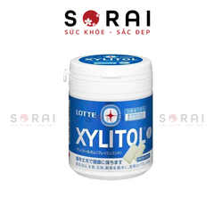 Kẹo cao su Lotte Xylitol bạc hà có đường Nhật Bản