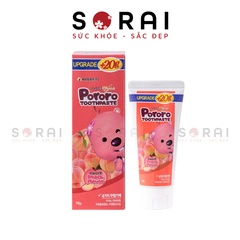 Kem đánh răng Pororo Hàn Quốc cho trẻ em vị đào 70g