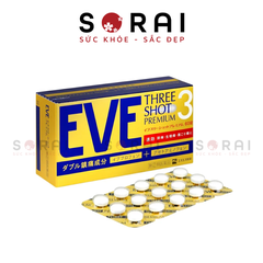 Viên giảm đau nhanh Eve 3 Shot Premium Nhật bản 60 viên