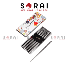 Đũa kháng khuẩn Shikisai Nhật Bản set 5 đôi (màu trắng)