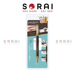 Kẻ mày, chuốt mày 3Way Nhật Bản màu nâu đen