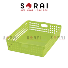 Giỏ đưng size A4 INOMATA Nhật Bản (xanh)
