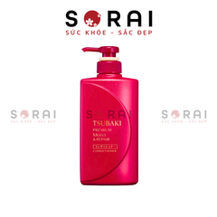 Dầu xả Tsubaki Premium Nhật Bản giúp tóc bóng mượt, chắc khỏe 490ml