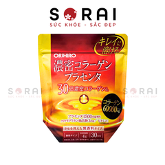 Bột bổ sung Collagen và nhau thai Orihiro hàm lượng cao 60.000mg túi 120g, 30 ngày