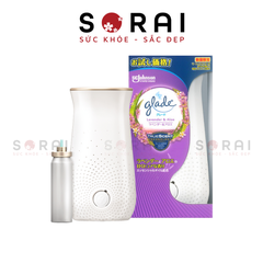 Máy xịt thơm phòng tự động Glade, hương hoa Lavender Nhật Bản (tặng kèm 2 pin AA và 1 lõi)