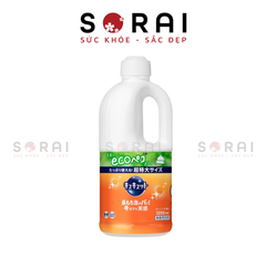 Nước rửa bát đậm đặc Kao Nhật Bản, 1250ml mẫu mới, hương cam