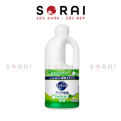 Nước rửa bát đậm đặc Kao Nhật Bản, 1250ml mẫu mới, hương trà xanh