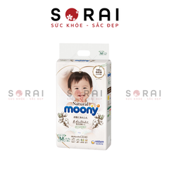 Bỉm cao cấp Moony Natural Organic Nhật Bản dán M46 cho bé từ 6-11kg