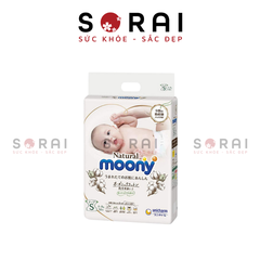 Bỉm cao cấp Moony Natural Organic Nhật Bản dán S58 cho bé từ 4-8kg