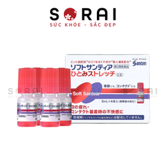 Nước nhỏ mắt nhân tạo, giảm khô mắt, mỏi mắt Soft Sante Nhật Bản 5mlx4 lọ