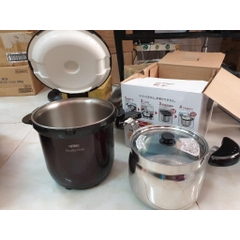 Nồi ủ Thermos KBG-4500-CS Nhật bản, 4.5L màu nâu
