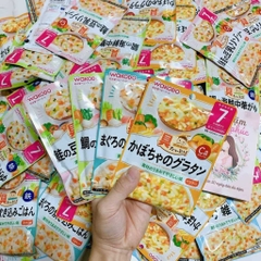 Cháo Wakodo Nhật Bản đậu tương cá hồi cho bé từ 7 tháng 80gr