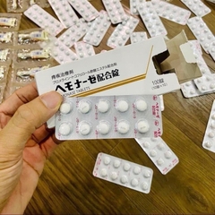 Viên uống teo trĩ, chống táo bón Hemonase Nhật bản (vỉ 10 viên)