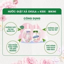 Nước giặt xả OKULA + Bikini – Kids 1L