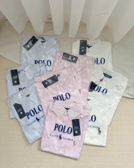 ÁO SƠ MI NỮ CỘC TAY POLO THÊU NGỰA