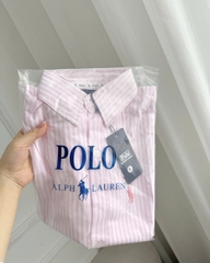 ÁO SƠ MI NỮ CỘC TAY POLO THÊU NGỰA