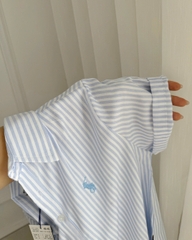 ÁO SƠ MI NỮ CỘC TAY POLO THÊU NGỰA
