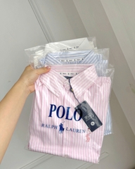 ÁO SƠ MI NỮ CỘC TAY POLO THÊU NGỰA