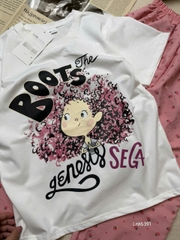 SÉT BOOTS CÔ GÁI QUẦN HỒNG