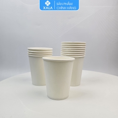 Cốc giấy văn phòng 9oz màu trắng 270ml (Túi 50 chiếc)
