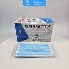 Khẩu trang y tế 4 lớp Quai vải mềm kháng khuẩn XL (hộp 50 chiếc)