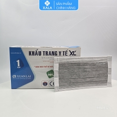 Khẩu trang y tế 4 lớp Quai vải mềm kháng khuẩn XL (hộp 50 chiếc)