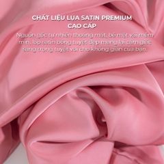 [Elegant] Vỏ Gối Ôm Lụa Satin Premium Cao Cấp Phong Cách Thanh Lịch 37x105 cm