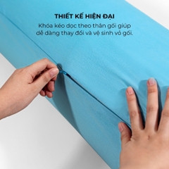 [Elegant] Vỏ gối ôm Cotton 100% Phong Cách Thanh Lịch 37x105 cm