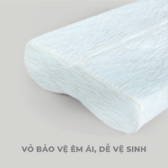 Gối Ngủ Foam Thiết Kế Công Thái Học Chống Đau Mỏi Vai Gáy 30x50, 38x60 cm