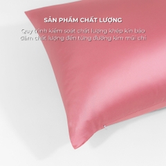 [Vibrant] Vỏ Gối Nằm Lụa Satin Premium Cao Cấp Phong Cách Nổi Bật 50x70 cm