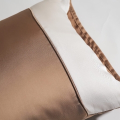 [Luxury] Vỏ Gối Nằm Lụa Satin Premium Cao Cấp Phối 2 Màu Trơn Phong Cách Sang Trọng 50x70 cm