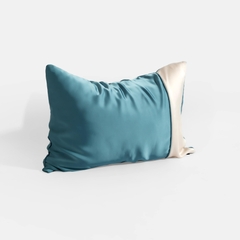 [Elegant] Vỏ Gối Nằm Lụa Satin Premium Cao Cấp Phối 2 Màu Trơn Phong Cách Thanh Lịch 50x70 cm