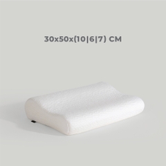 Gối Ngủ Foam Thiết Kế Công Thái Học Chống Đau Mỏi Vai Gáy 30x50, 38x60 cm
