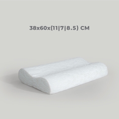 Gối Ngủ Foam Thiết Kế Công Thái Học Chống Đau Mỏi Vai Gáy 30x50, 38x60 cm