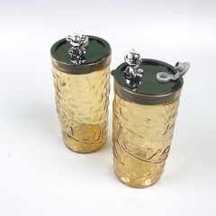 [ Đồng giá 19k]  Cốc Ly gấu kim cương dài (ống hút có nắp)