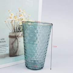 [ Đồng giá ]  Cốc trong suốt viền vàng 043