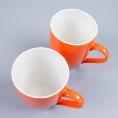 [ Đồng giá 19k] cốc sứ tráng men màu cam