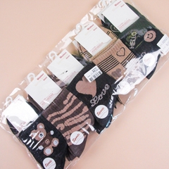 [ Đồng giá  19k] Tất cotton thể thao in họa tiết mới dành cho nữ