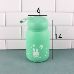[ Đồng giá 19k] Cốc thủy tinh vỏ nhựa thỏ dễ thương