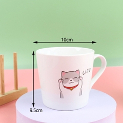 [ Đồng giá 19k] cốc sứ tráng men hình mèo&nbsp;