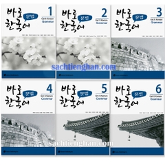 [Bản Màu] Combo New Kyung Hee Grammar 1-6 - 바로 한국어 문법 1-6