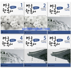 [Bản Màu] Combo New Kyung Hee Listening 1-6 - 바로 한국어 듣기 1-6