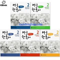 [Bản Màu] Combo New Kyung Hee 2 - 바로 한국어 2 (Nghe, nói, đọc, viết, ngữ pháp)